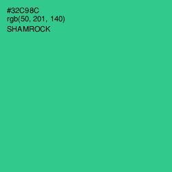 #32C98C - Shamrock Color Image
