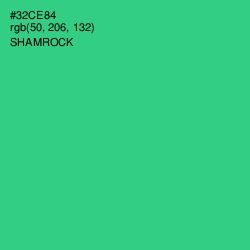 #32CE84 - Shamrock Color Image
