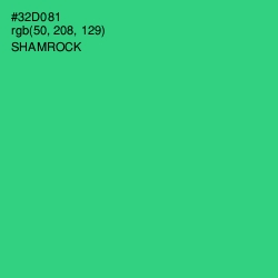 #32D081 - Shamrock Color Image