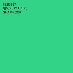 #32D387 - Shamrock Color Image
