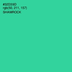 #32D39D - Shamrock Color Image