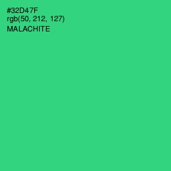 #32D47F - Malachite Color Image
