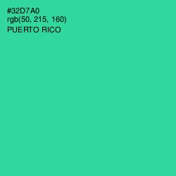 #32D7A0 - Puerto Rico Color Image