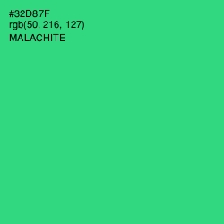#32D87F - Malachite Color Image