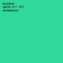 #32D99D - Shamrock Color Image