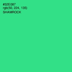 #32E087 - Shamrock Color Image