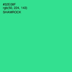 #32E08F - Shamrock Color Image