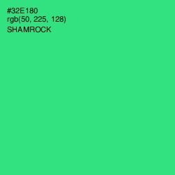 #32E180 - Shamrock Color Image