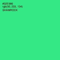 #32E986 - Shamrock Color Image