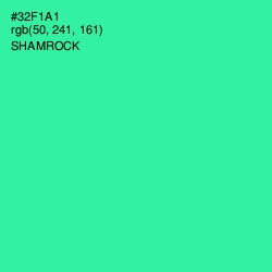 #32F1A1 - Shamrock Color Image