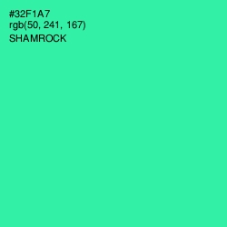 #32F1A7 - Shamrock Color Image