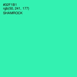 #32F1B1 - Shamrock Color Image