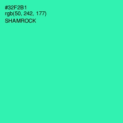 #32F2B1 - Shamrock Color Image