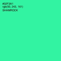 #32F3A1 - Shamrock Color Image