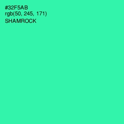 #32F5AB - Shamrock Color Image