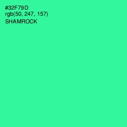 #32F79D - Shamrock Color Image