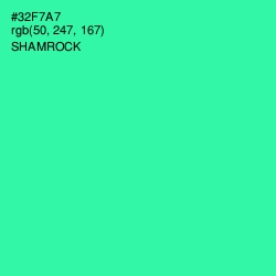 #32F7A7 - Shamrock Color Image