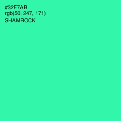 #32F7AB - Shamrock Color Image