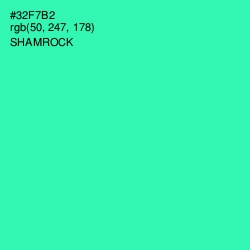 #32F7B2 - Shamrock Color Image
