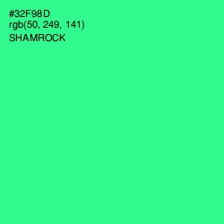 #32F98D - Shamrock Color Image