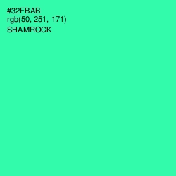 #32FBAB - Shamrock Color Image