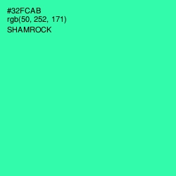 #32FCAB - Shamrock Color Image