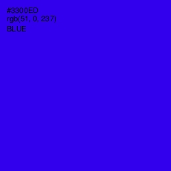 #3300ED - Blue Color Image