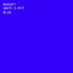 #3300F7 - Blue Color Image