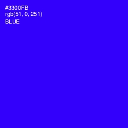 #3300FB - Blue Color Image