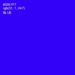 #3301F7 - Blue Color Image