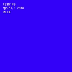 #3301F8 - Blue Color Image