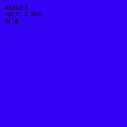 #3302F3 - Blue Color Image