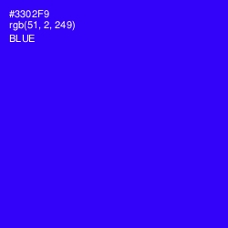 #3302F9 - Blue Color Image