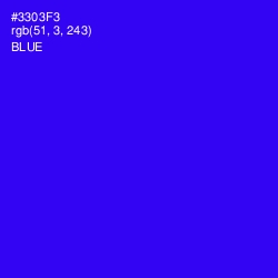 #3303F3 - Blue Color Image