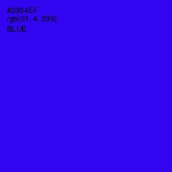 #3304EF - Blue Color Image