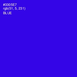 #3305E7 - Blue Color Image