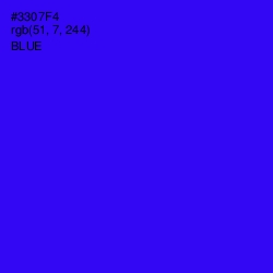 #3307F4 - Blue Color Image