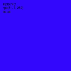 #3307FC - Blue Color Image