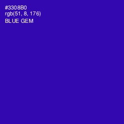 #3308B0 - Blue Gem Color Image
