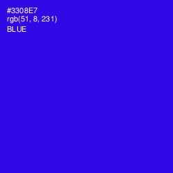 #3308E7 - Blue Color Image