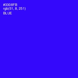 #3308FB - Blue Color Image