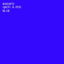 #3308FD - Blue Color Image