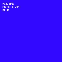 #3308FE - Blue Color Image