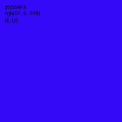 #3309F8 - Blue Color Image