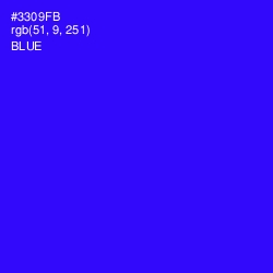 #3309FB - Blue Color Image