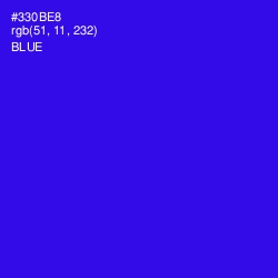 #330BE8 - Blue Color Image