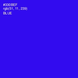 #330BEF - Blue Color Image