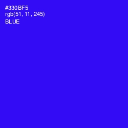 #330BF5 - Blue Color Image