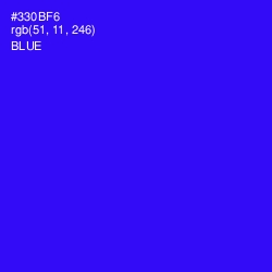 #330BF6 - Blue Color Image