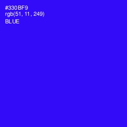 #330BF9 - Blue Color Image